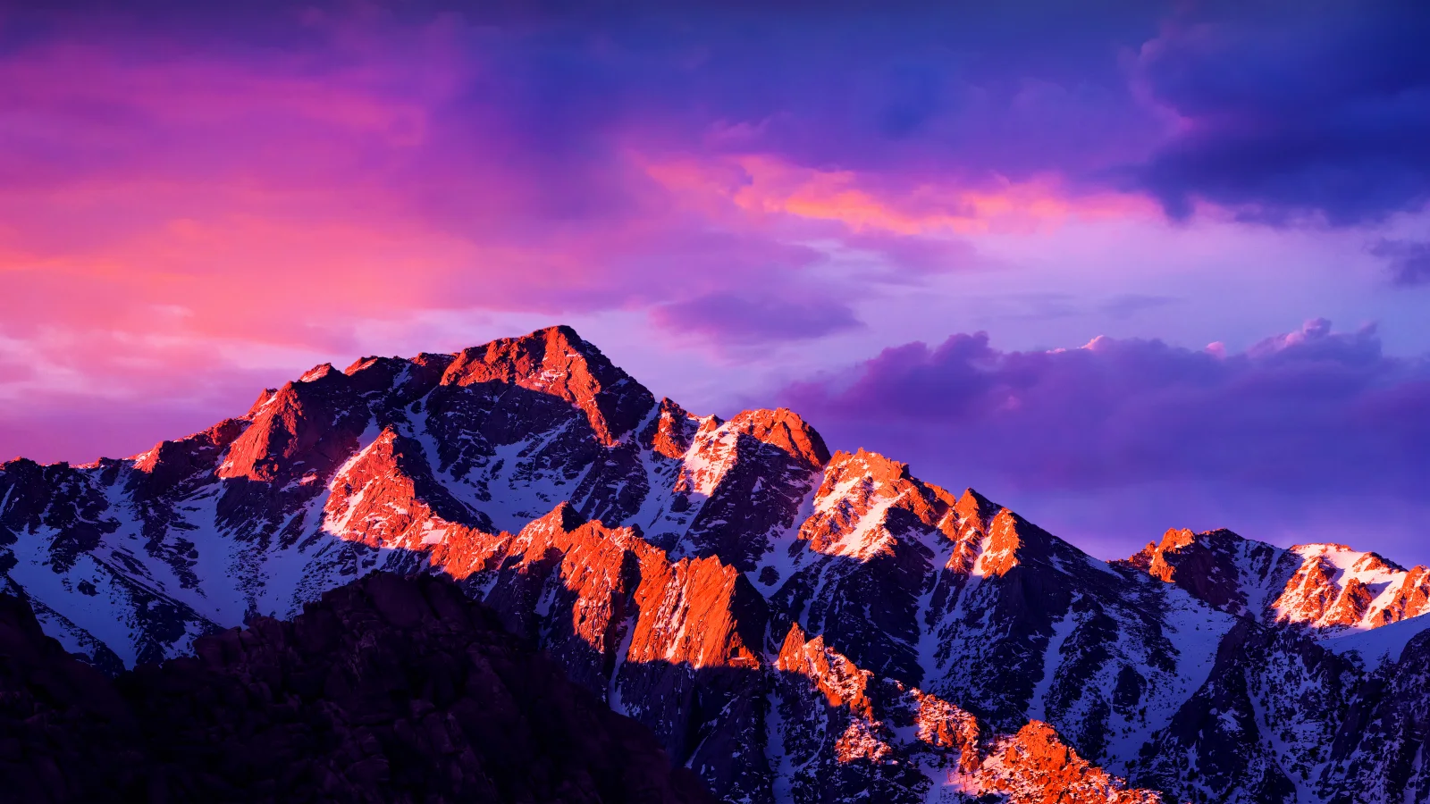 MacOS Sierra Glacier Berge