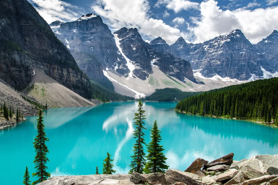 Moraine Lake Snow covered