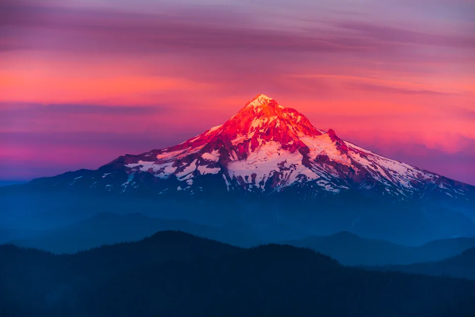 Mount Hood Alpenglow