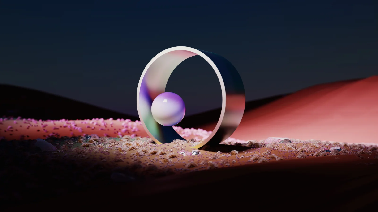 3D Hintergrund Nacht