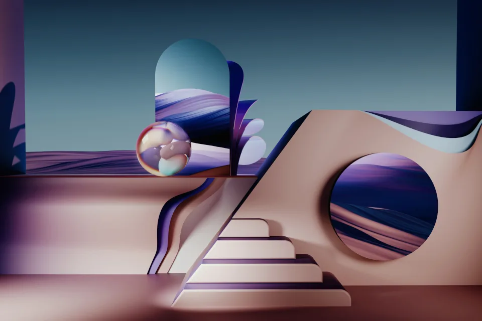 3D Hintergrund ästhetisch