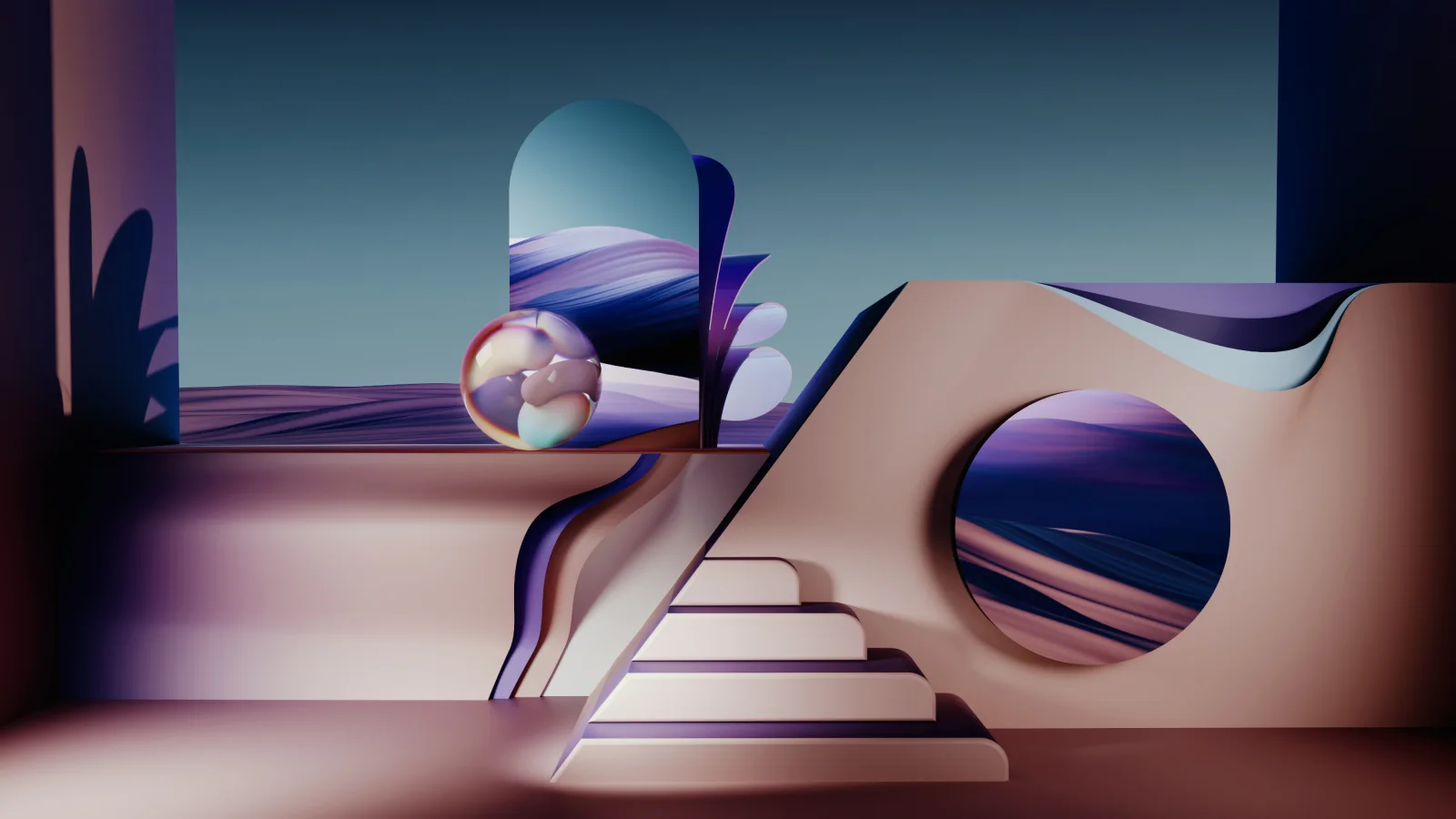 3D Hintergrund ästhetisch