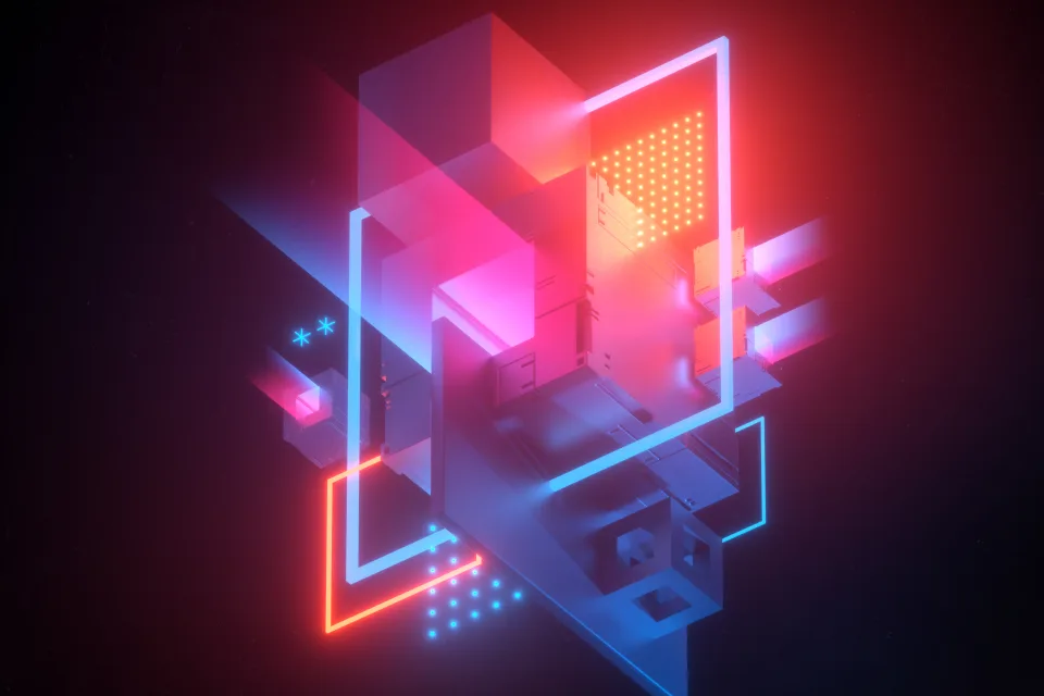 3D Modell mit Würfeln