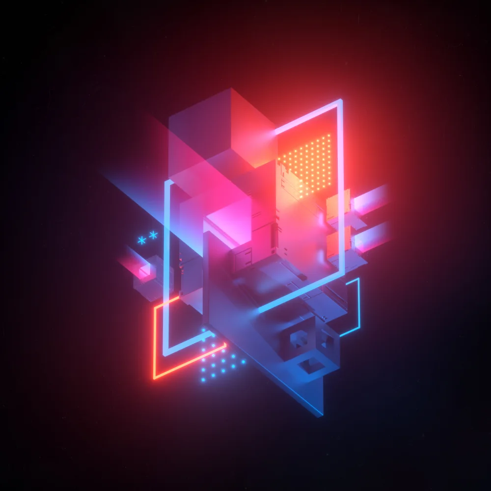 3D Modell mit Würfeln