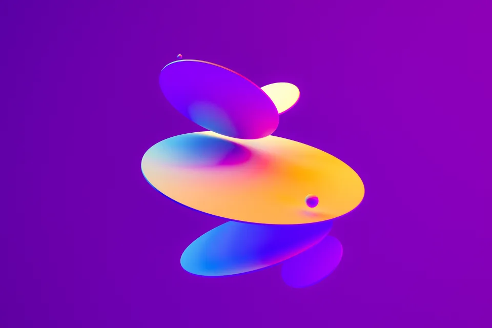 3D Rendering violetter Hintergrund