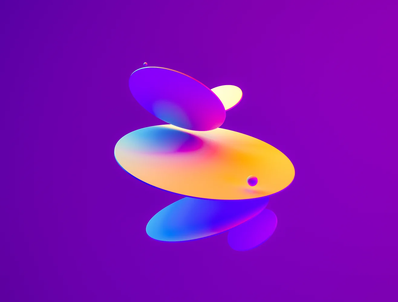 3D Rendering violetter Hintergrund