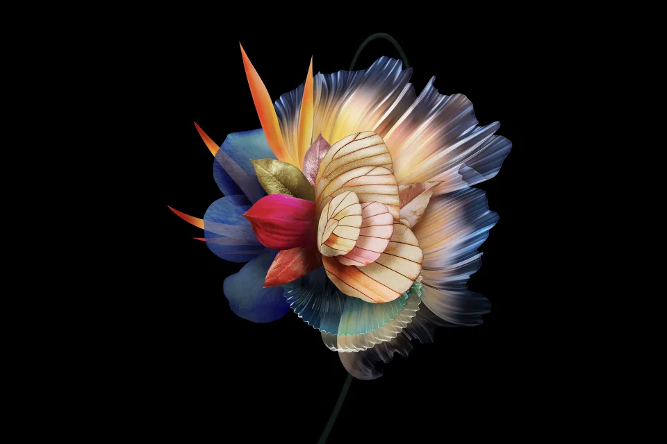 Abstrakte Blume AMOLED