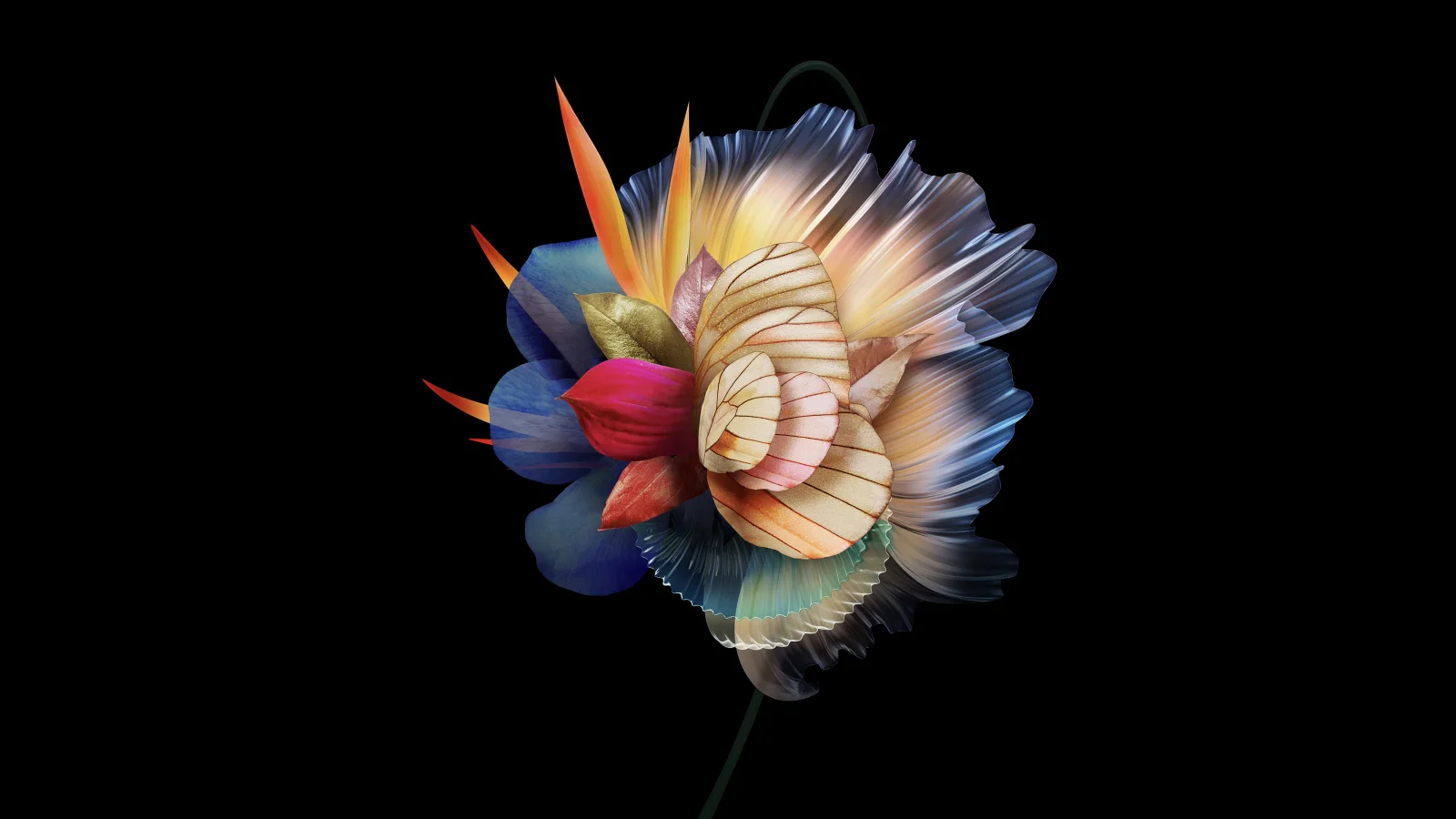 Abstrakte Blume AMOLED
