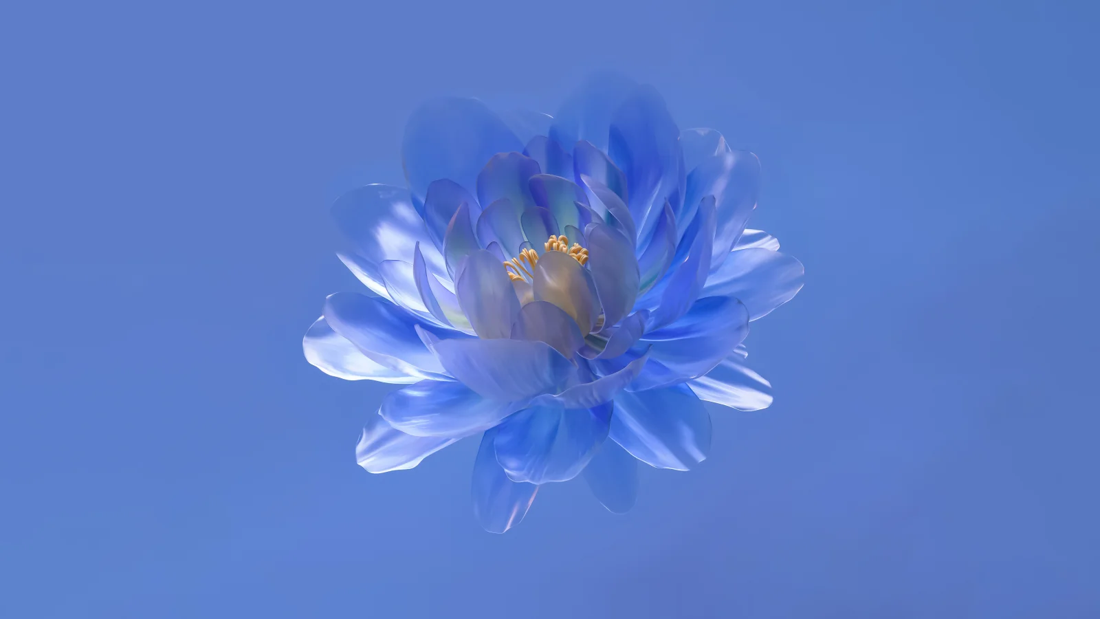 Abstrakte Blume Blau ästhetisch