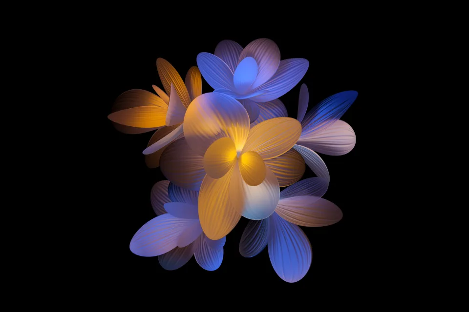 Abstrakte Blume Blumenmuster