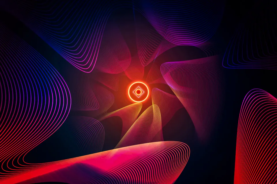 Abstrakter Hintergrund Leuchtend