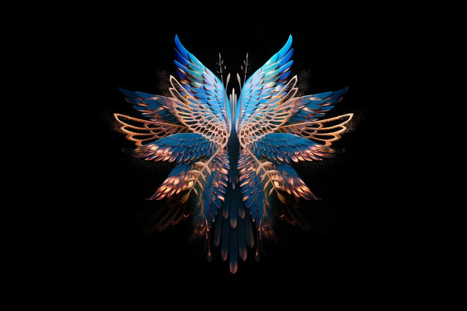 Abstrakter Schmetterling Fold phone