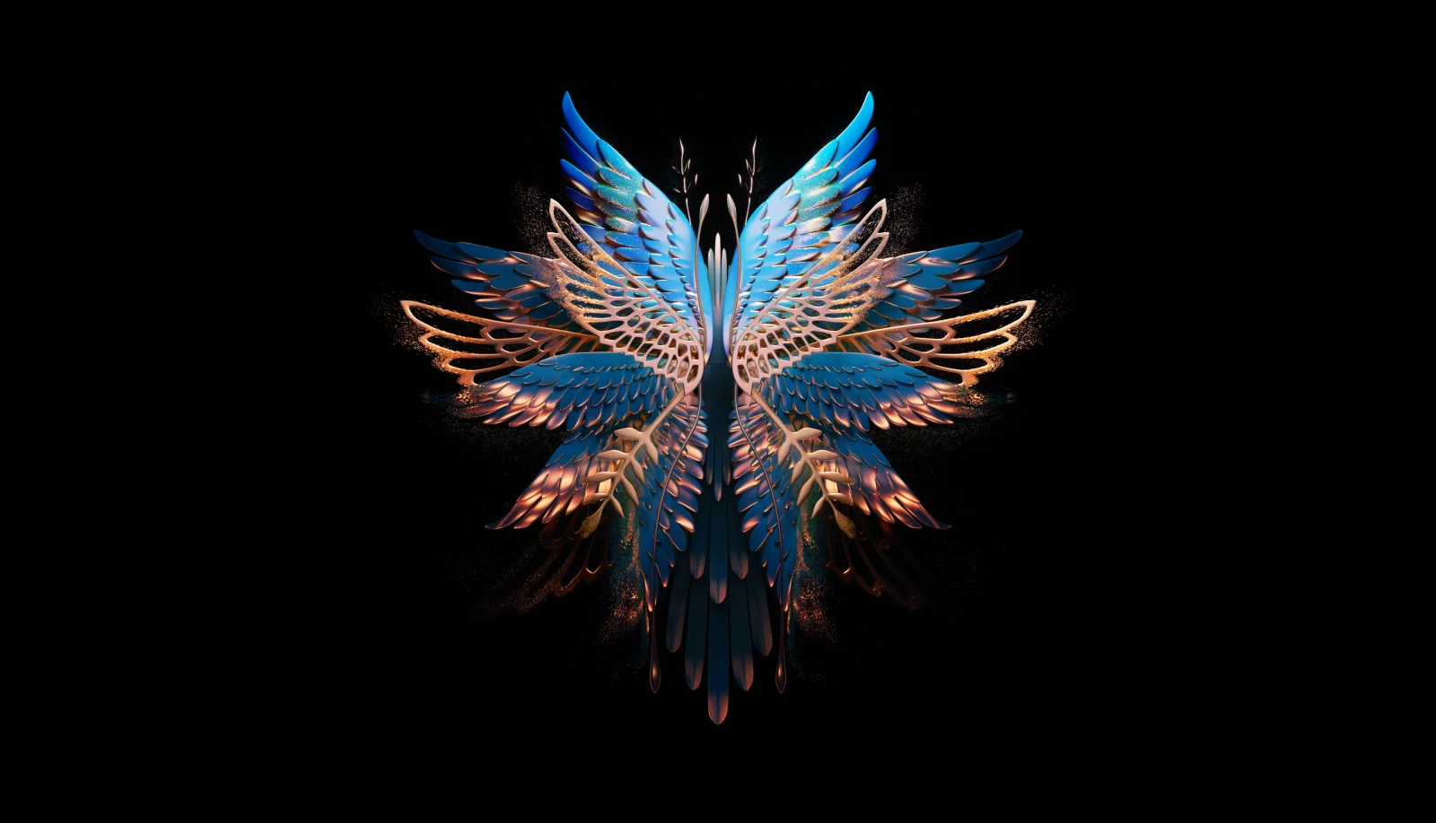 Abstrakter Schmetterling Fold phone