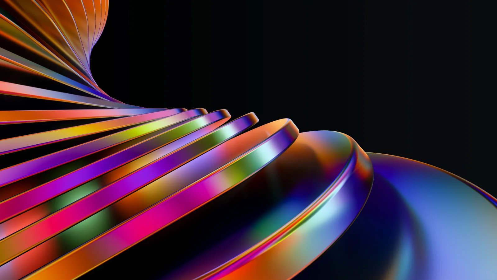 Abstraktes Design Regenbogen Wirbel