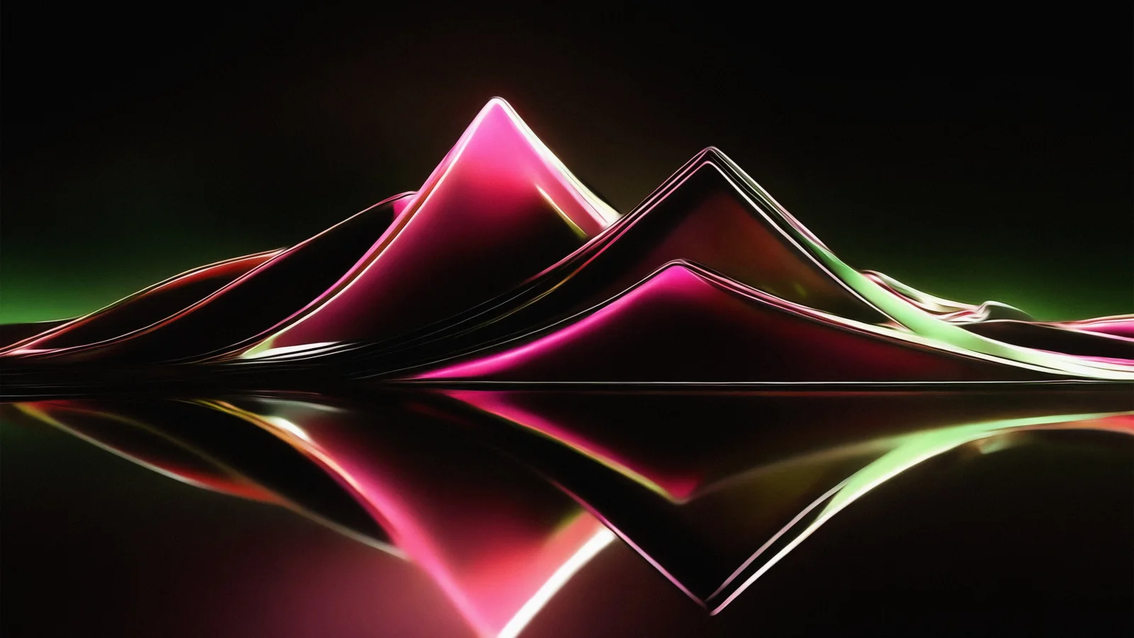 Abstraktes Design vor dunklem Hintergrund