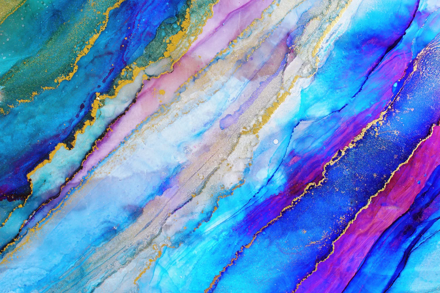Alcohol ink Gemälde Marble Textur