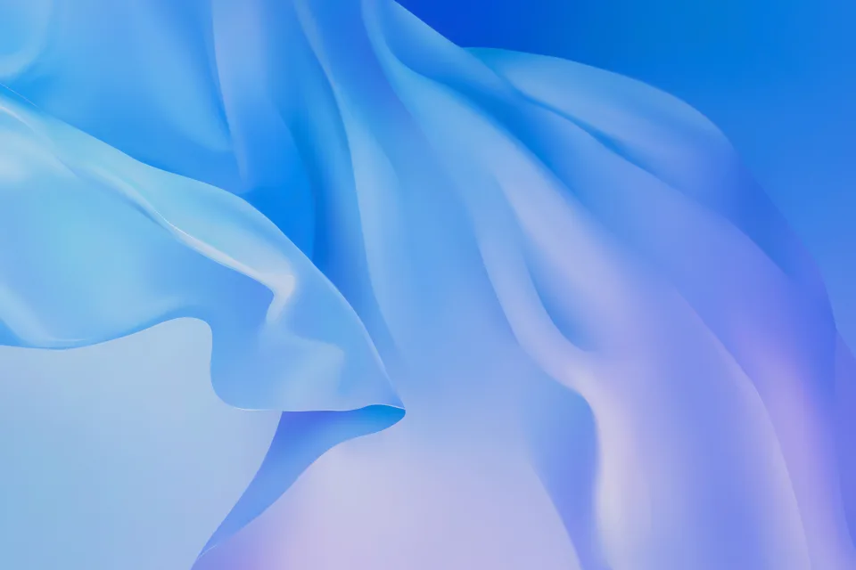 Android 10 blaue Abstraktion