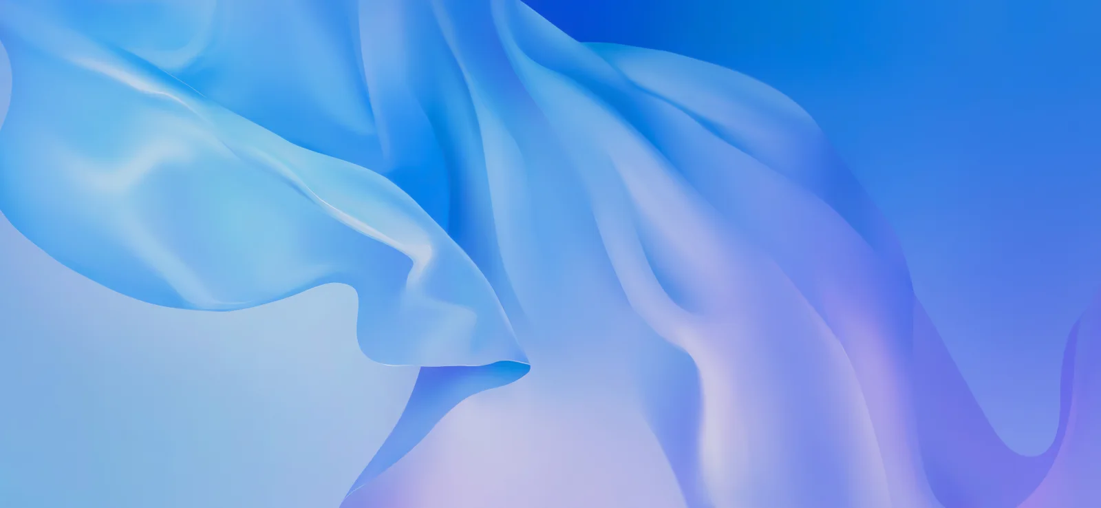 Android 10 blaue Abstraktion