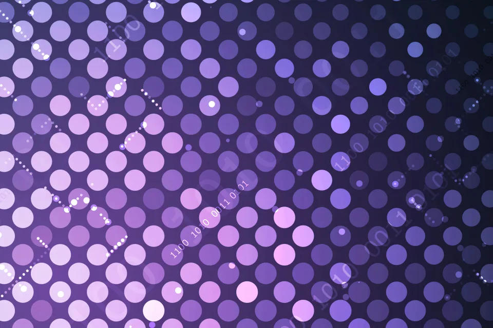 Binary Polka dots violetter Hintergrund