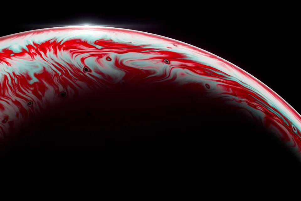 Blase schwarzer Hintergrund
