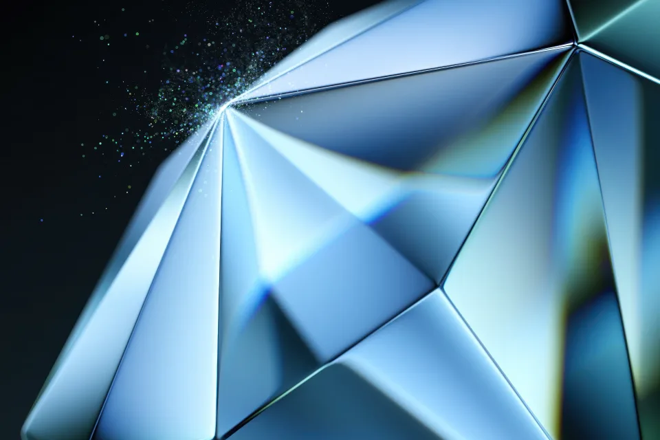 Blaue Abstraktion Diamond