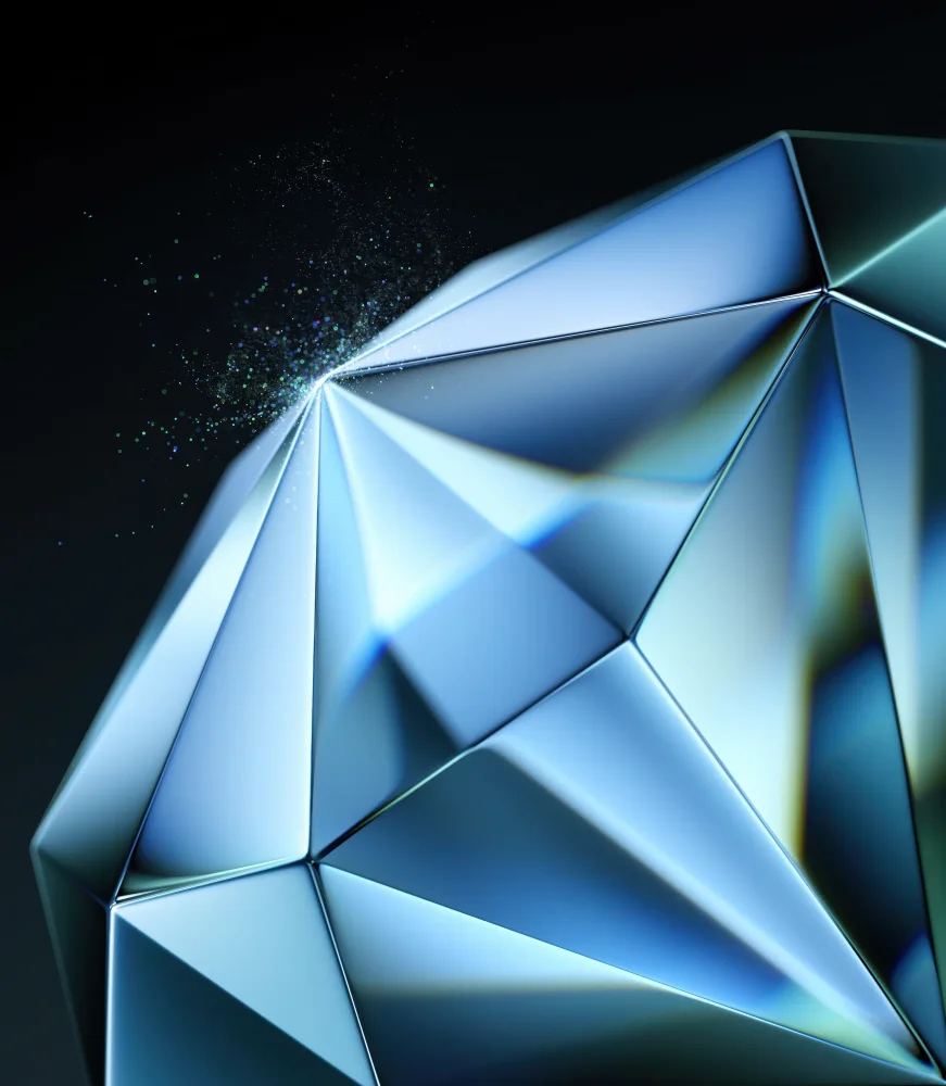 Blaue Abstraktion Diamond