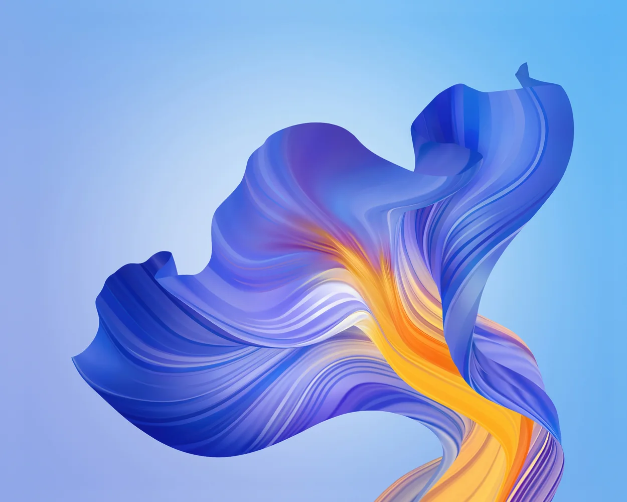Blaue Abstraktion Fluss