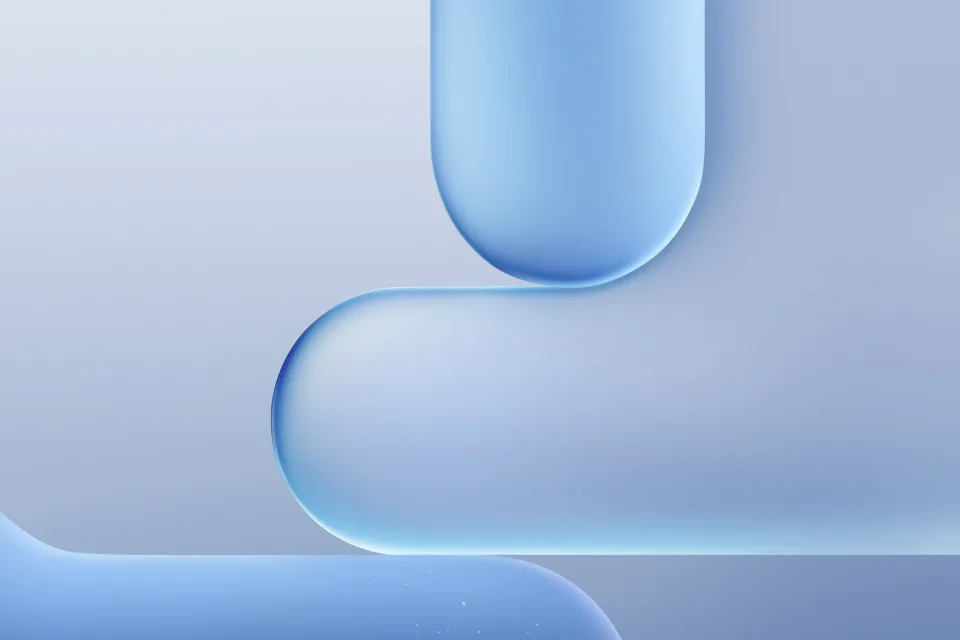 Blaue Abstraktion Glatt