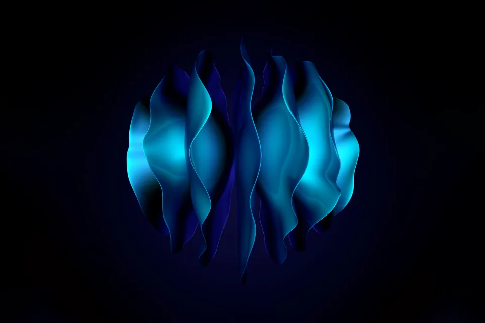 Blaue Abstraktion Huawei Mate X3