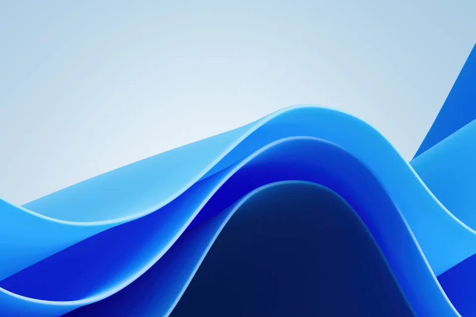 Blaue Wellen für Windows 11