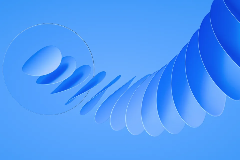 Blauer 3D Hintergrund