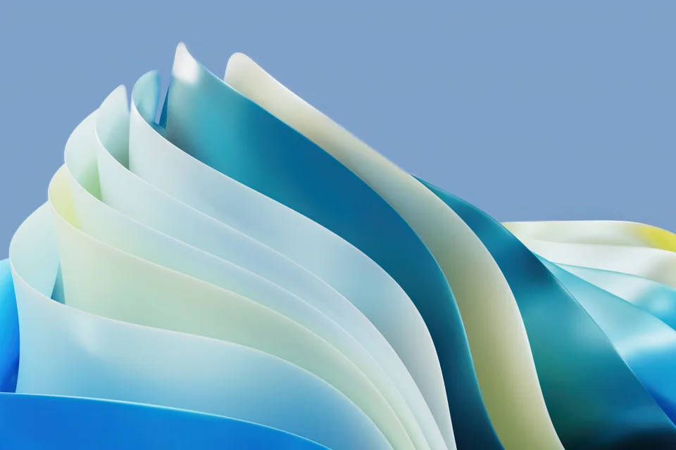 Blauer Farbverlauf abstraktes Design