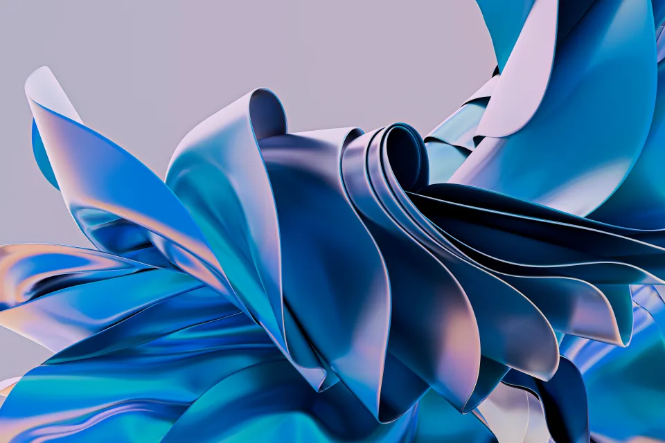 Blauer abstrakter 3D Hintergrund