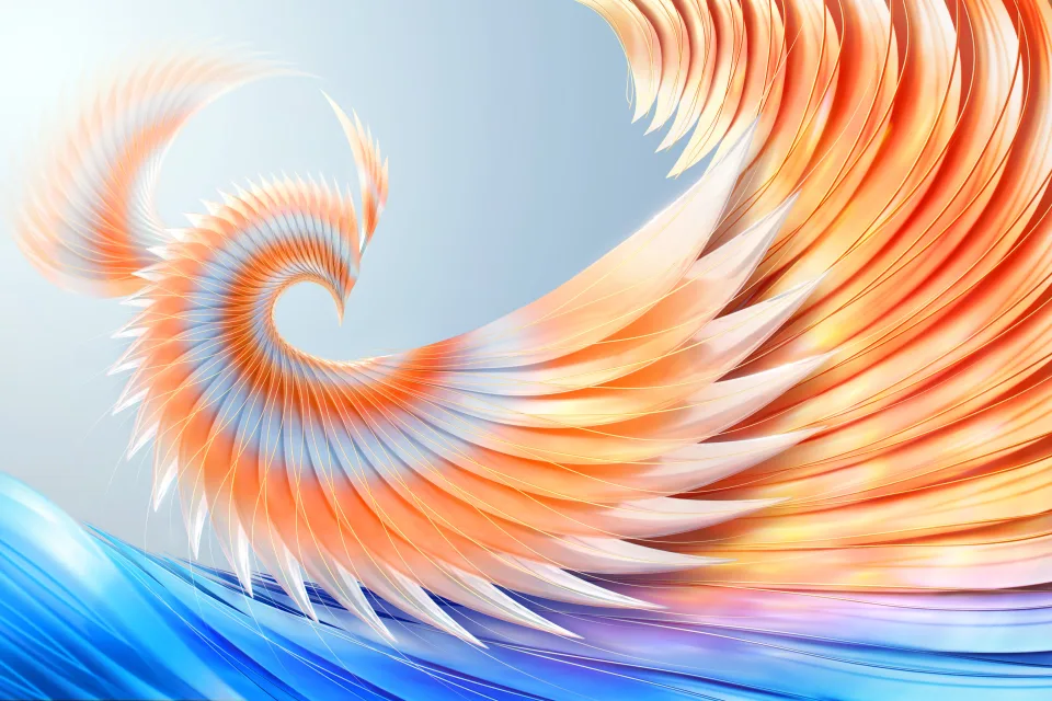 Bunter abstrakter 3D Hintergrund