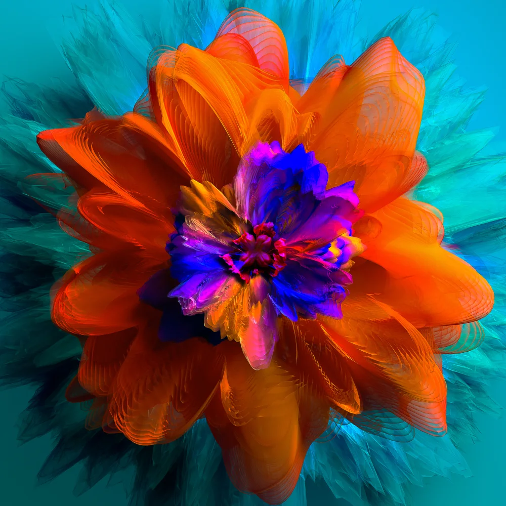 Floraler 3D Hintergrund