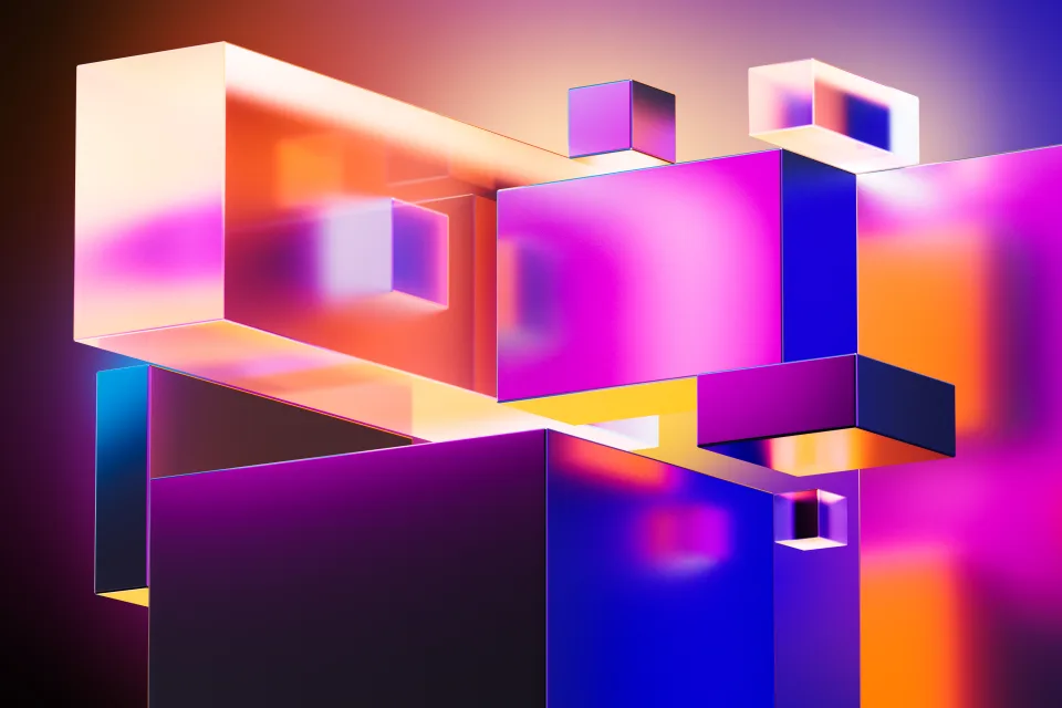 Geometrischer 3D Hintergrund