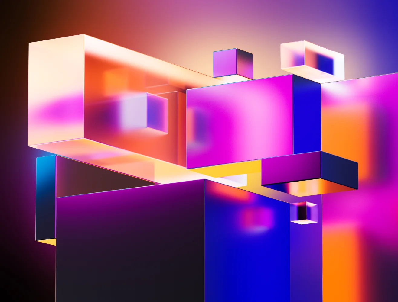 Geometrischer 3D Hintergrund