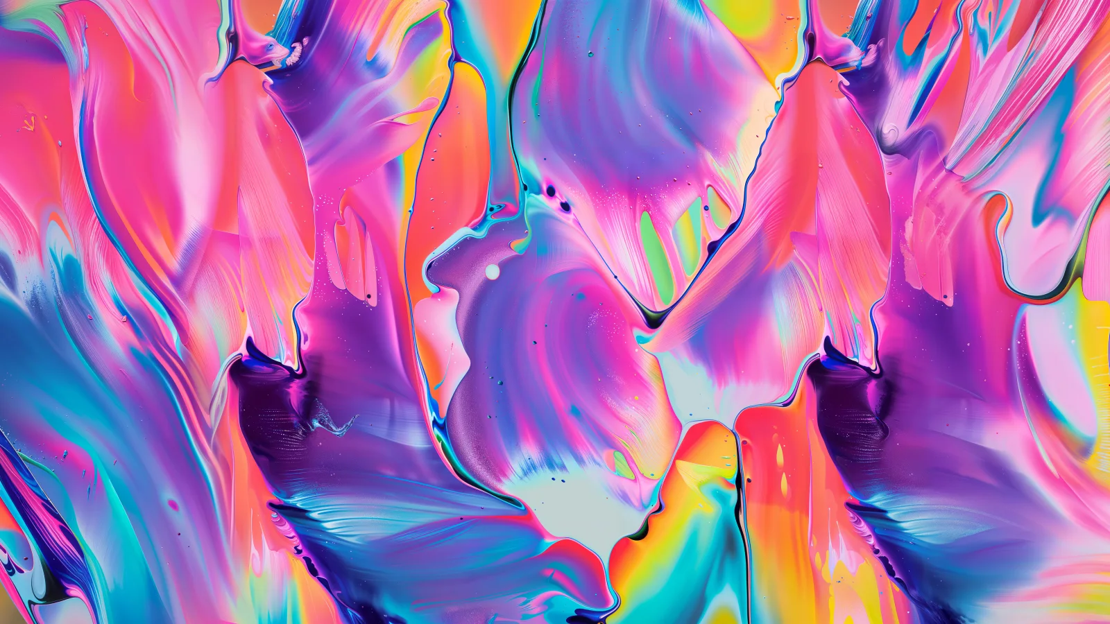 Leuchtende abstrakte Kunst