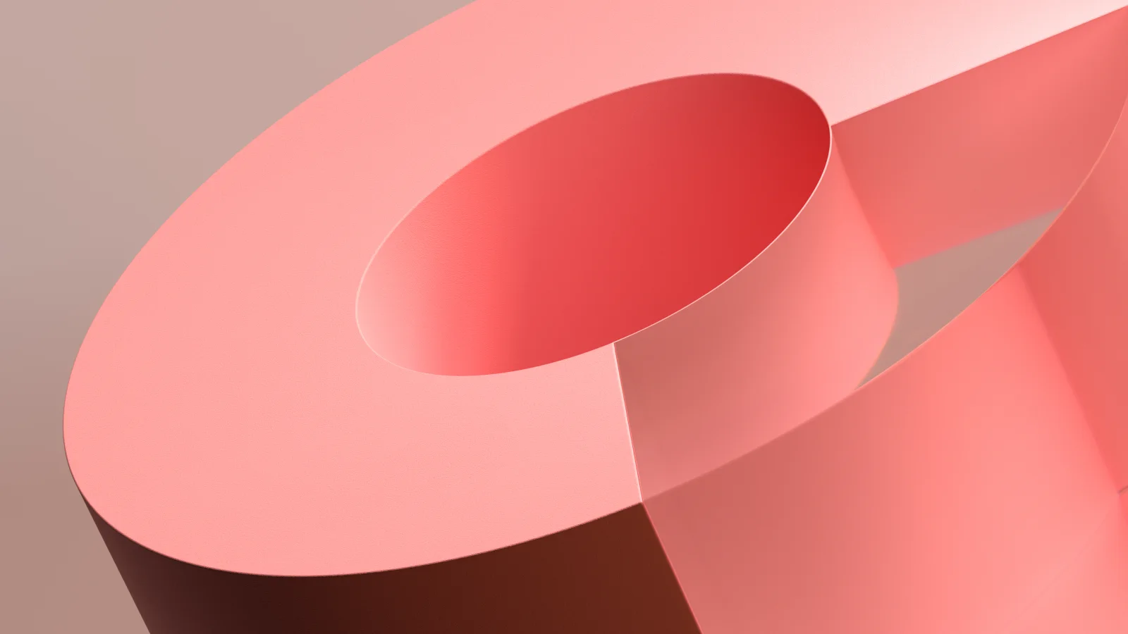 Pastellrosa 3D Kunst