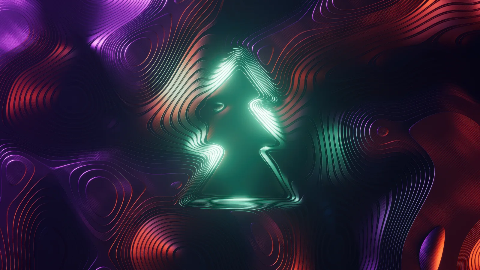 Weihnachtsbaum abstrakte Kunst