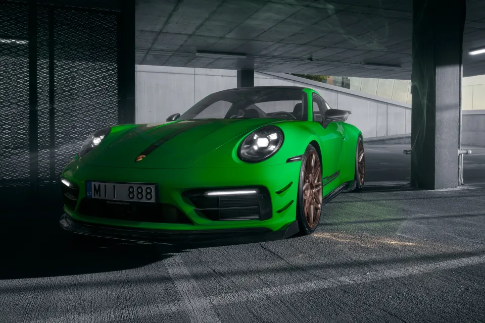 Grün Porsche 911 Carrera T