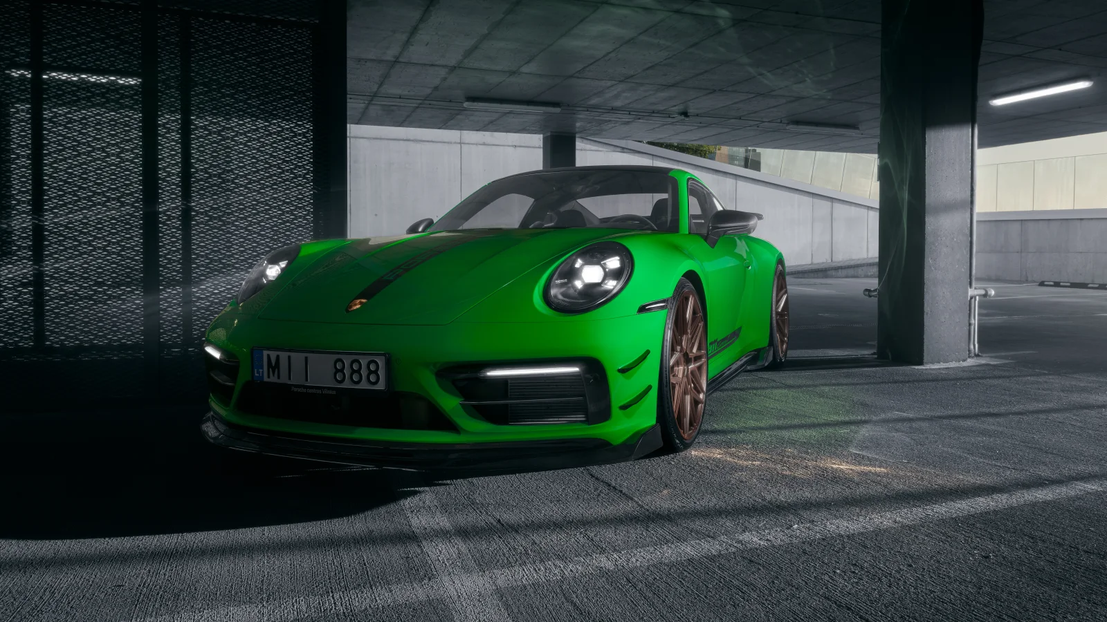 Grün Porsche 911 Carrera T