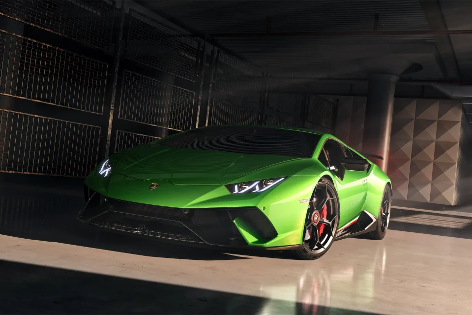 Lamborghini Huracan Performante Grün car