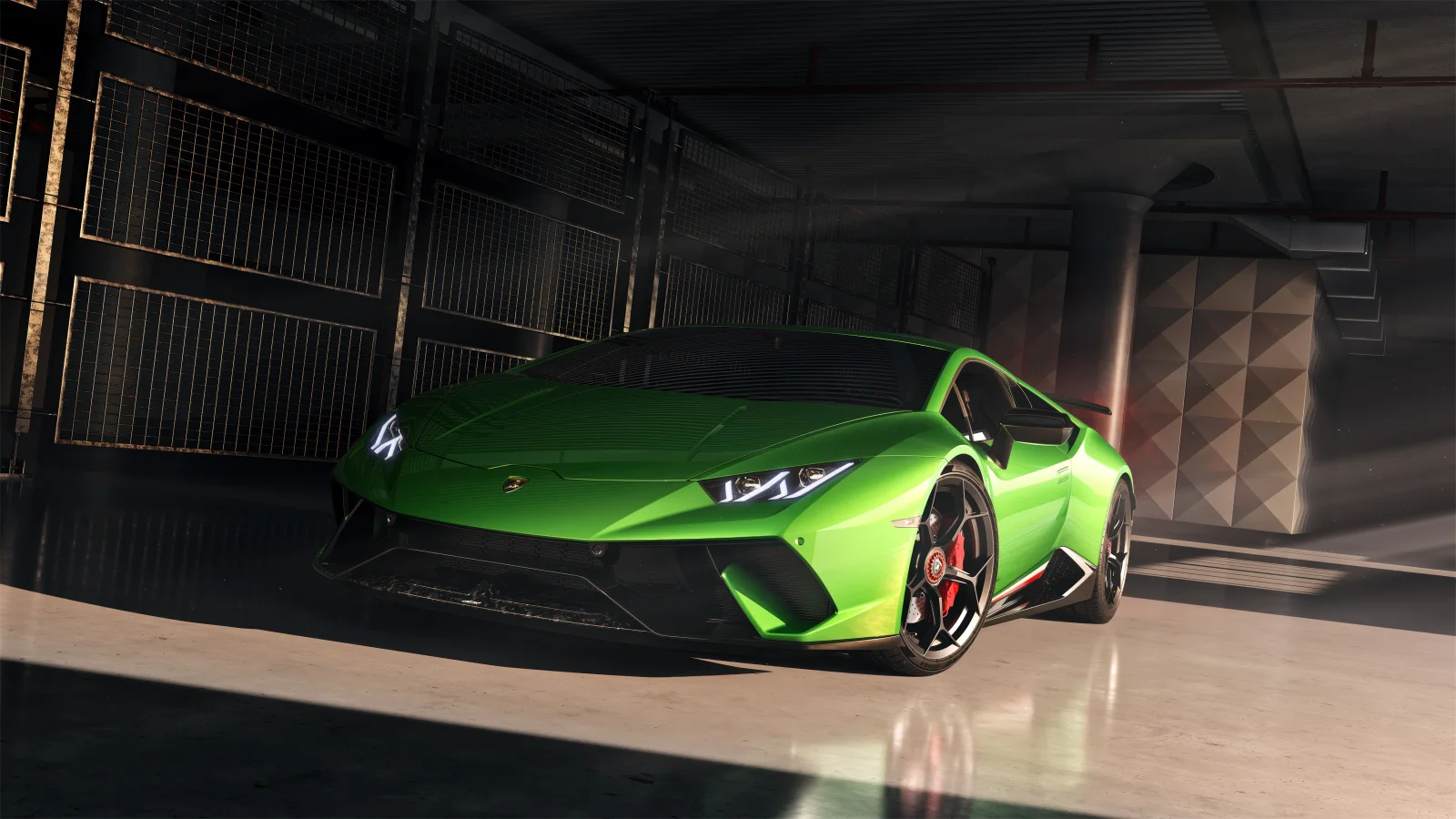 Lamborghini Huracan Performante Grün car