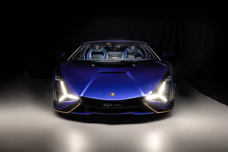 Lamborghini Sián FKP 37 Blau car
