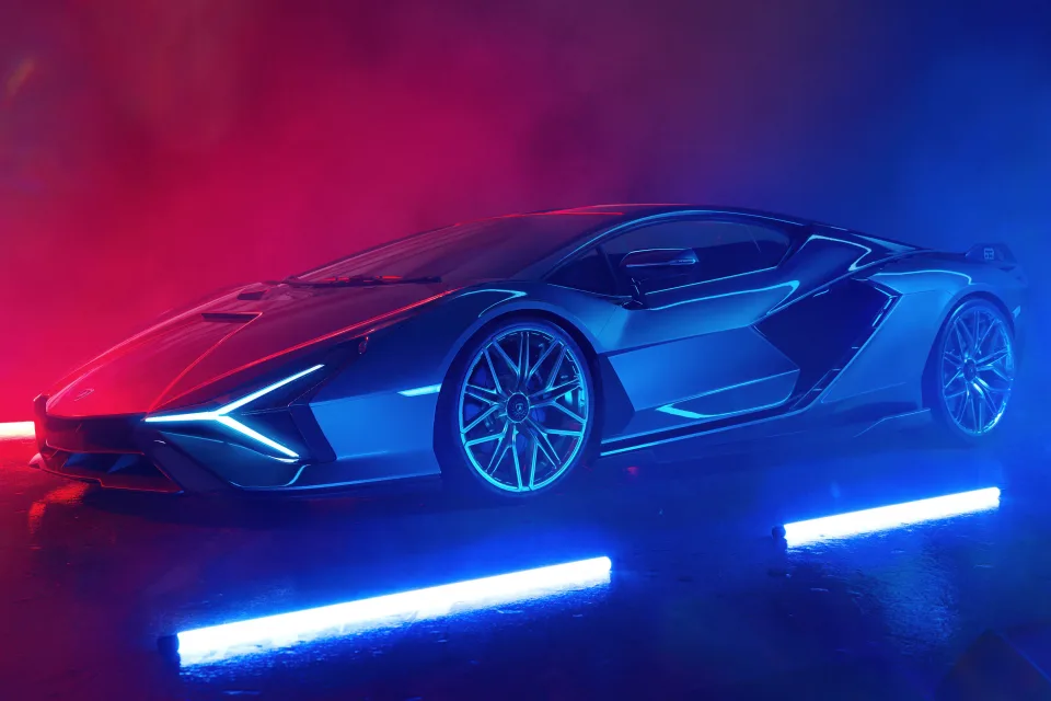 Lamborghini Sián FKP 37 Neon lighting