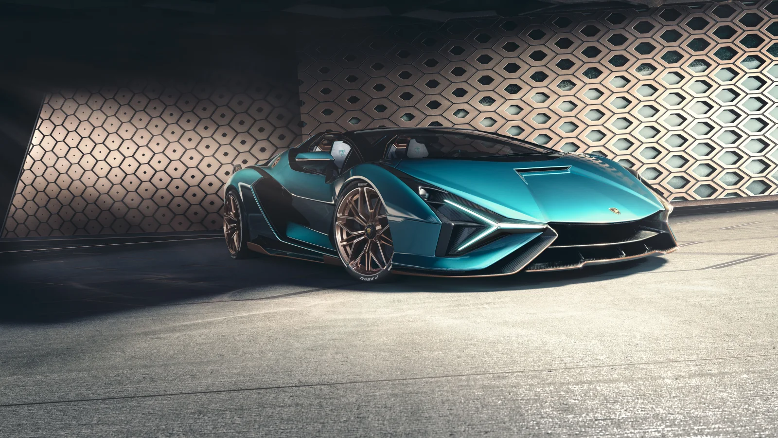 Lamborghini Sián Roadster ästhetisch
