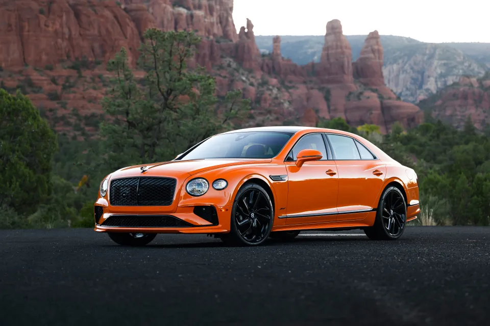 Bentley Flying Spur Speed Orange cars