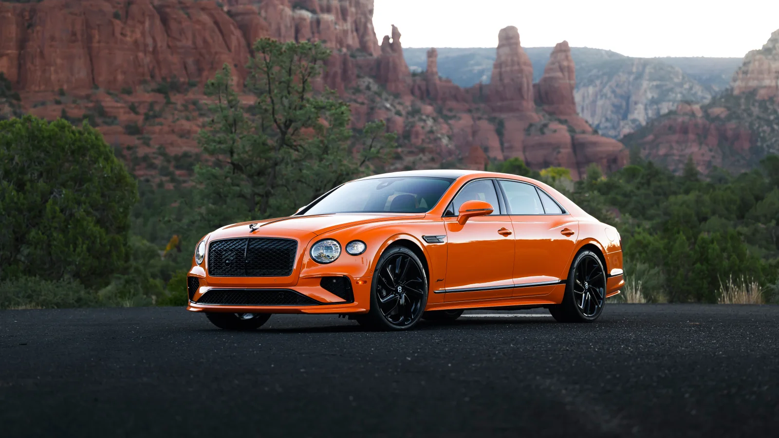 Bentley Flying Spur Speed Orange cars