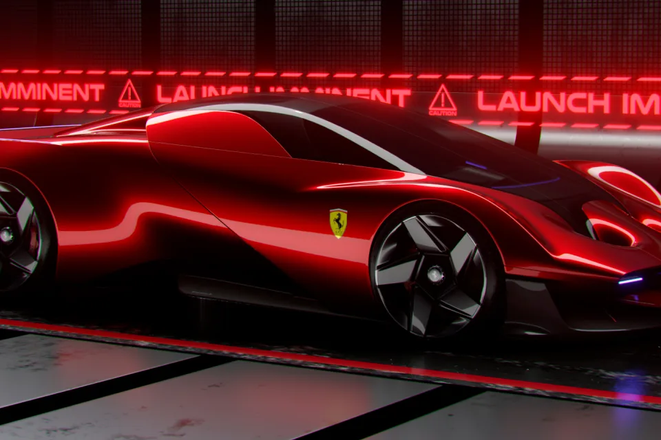 Ferrari Concept Car Ultrawide